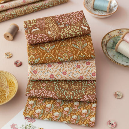 Tilda Sanctuary Fabric | METRE Pack | Caramel / Ochre (5) | Pre Order October - 
