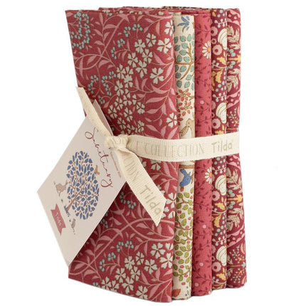 Tilda Sanctuary Fabric | METRE Pack | Maroon / Rhubarb (5) | Pre Order October - 