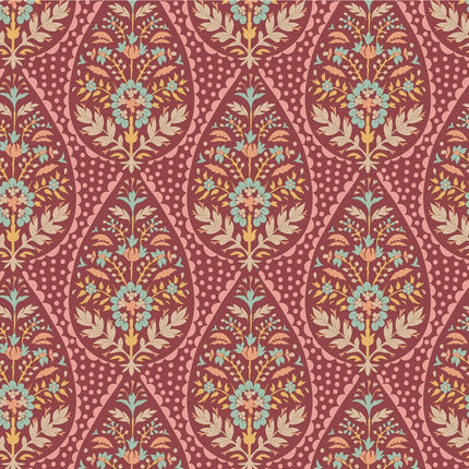 Tilda Sanctuary Fabric | METRE Pack | Maroon / Rhubarb (5) | Pre Order October - 