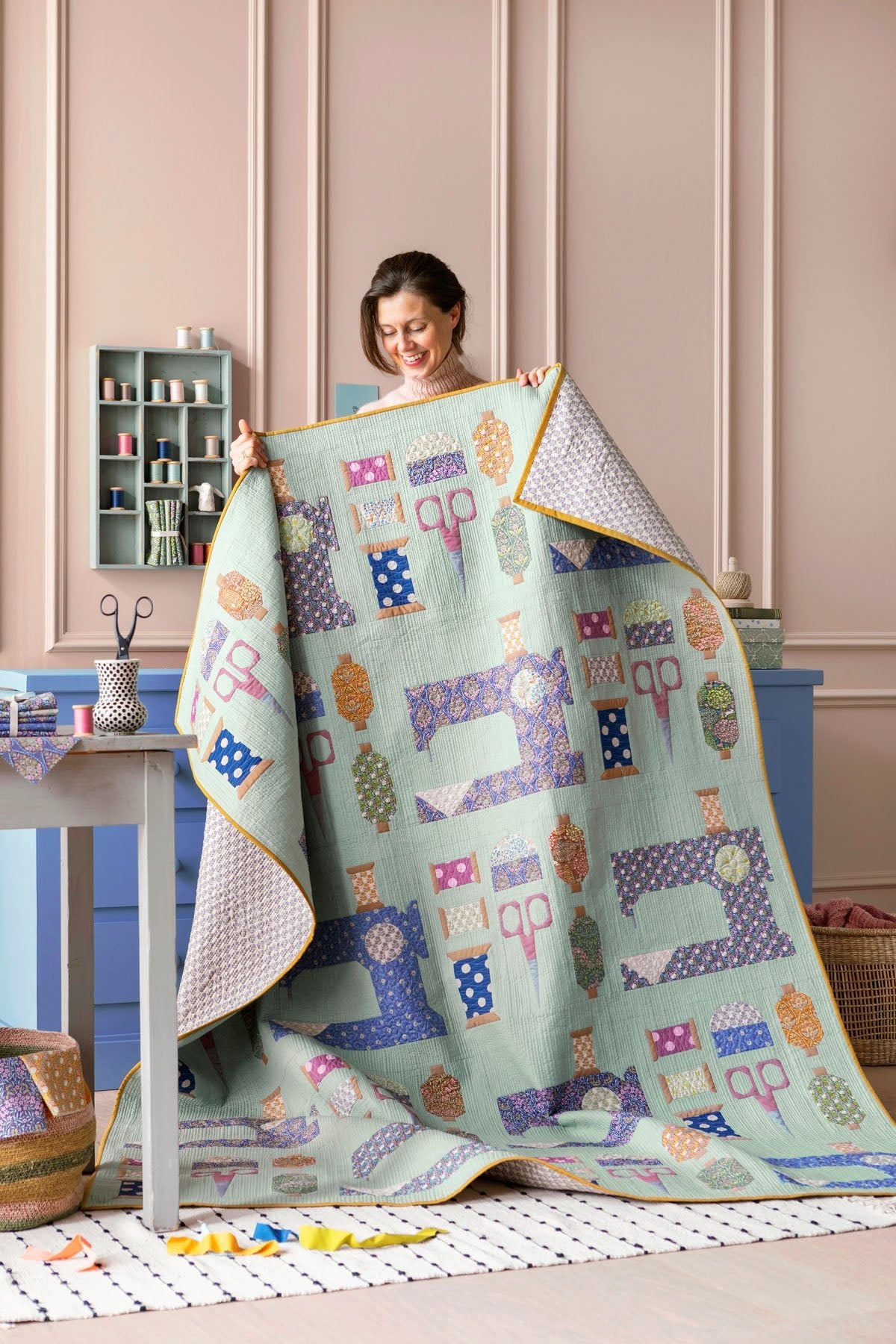 Blakely Quilt kit featuring Tilda fabrics sold