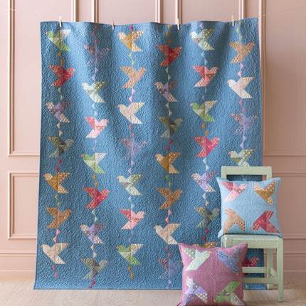 Tilda Sanctuary | Paperbird Quilt Kit | Prussian | Pre Order October - 