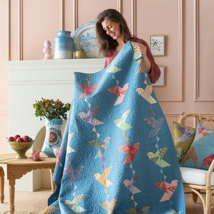 Tilda Sanctuary | Paperbird Quilt Kit | Prussian | Pre Order October - 