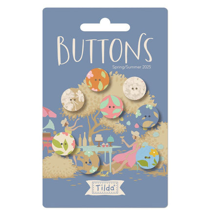 Tilda Sunday Brunch | 14mm Buttons (8) | PRE ORDER FEBRUARY - TD400069