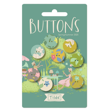 Tilda Sunday Brunch | 16mm Buttons (8) | PRE ORDER FEBRUARY - TD400068