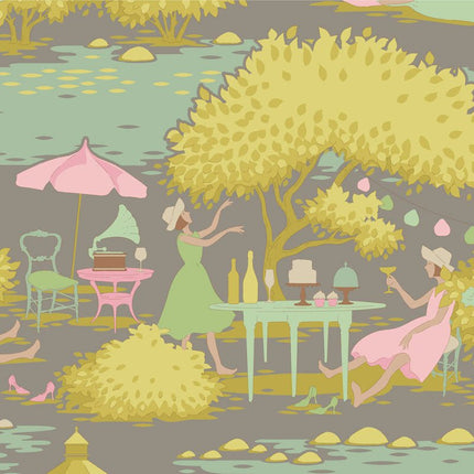 Tilda Sunday Brunch | Fat Quarter Pack | Grey / Yellow (5) | PRE ORDER FEBRUARY - TD300223