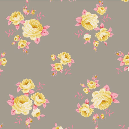 Tilda Sunday Brunch | Fat Quarter Pack | Grey / Yellow (5) | PRE ORDER FEBRUARY - TD300223