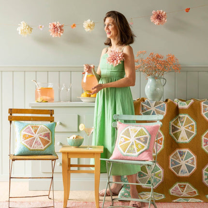 Tilda Sunday Brunch | Spiked Lemonade Pillow Kit | Teal | PRE ORDER FEBRUARY - 