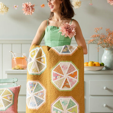 Tilda Sunday Brunch | Spiked Lemonade Quilt Kit | Mustard | PRE ORDER FEBRUARY - 