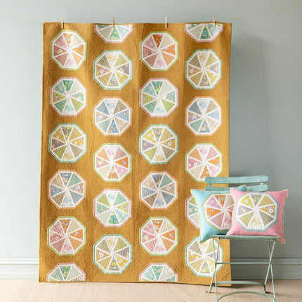 Tilda Sunday Brunch | Spiked Lemonade Quilt Kit | Mustard | PRE ORDER FEBRUARY - 