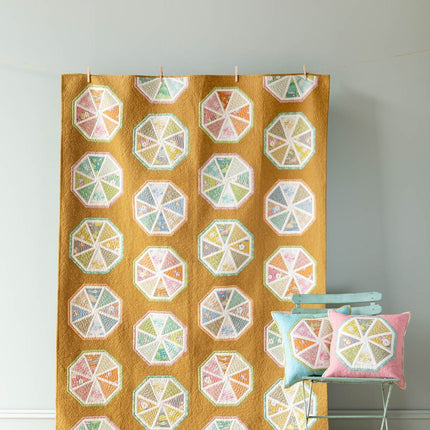 Tilda Sunday Brunch | Spiked Lemonade Quilt Kit | Mustard | PRE ORDER FEBRUARY - 