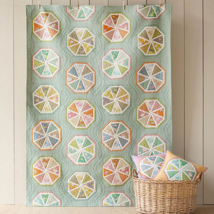 Tilda Sunday Brunch | Spiked Lemonade Quilt Kit | Sage | PRE ORDER FEBRUARY - 