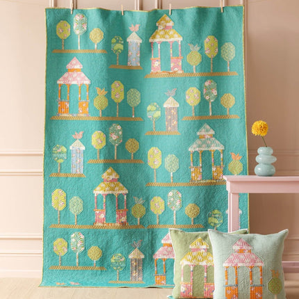 Tilda Sunday Brunch | Walk In The Park Quilt Kit | Aqua | PRE ORDER FEBRUARY - 