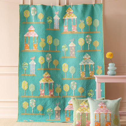 Tilda Sunday Brunch | Walk In The Park Quilt Kit | Aqua | PRE ORDER FEBRUARY - 