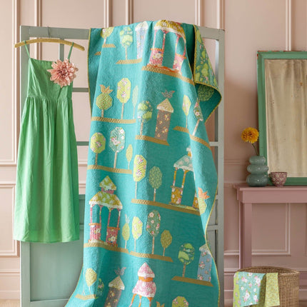 Tilda Sunday Brunch | Walk In The Park Quilt Kit | Aqua | PRE ORDER FEBRUARY - 