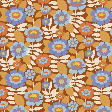 Tilda Wallflower | Fat Quarter Pack | Caramel / Thristle (5) PRE ORDER JUNE - TD300235