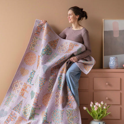 Tilda Wallflower | Peace & Love Quilt Kit | Caramel Blue PRE ORDER JUNE - 