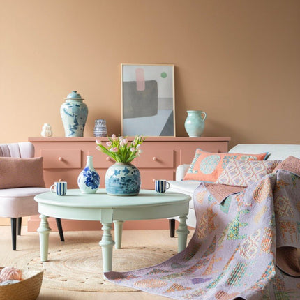 Tilda Wallflower | Peace & Love Quilt Kit | Caramel Blue PRE ORDER JUNE - 