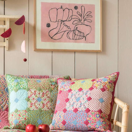 Tilda Wallflower | Wallflower Quilt Kit | Burgundy PRE ORDER JUNE - 