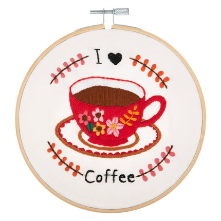 Trimits | Embroidery Kit | I Love Coffee - TCK058