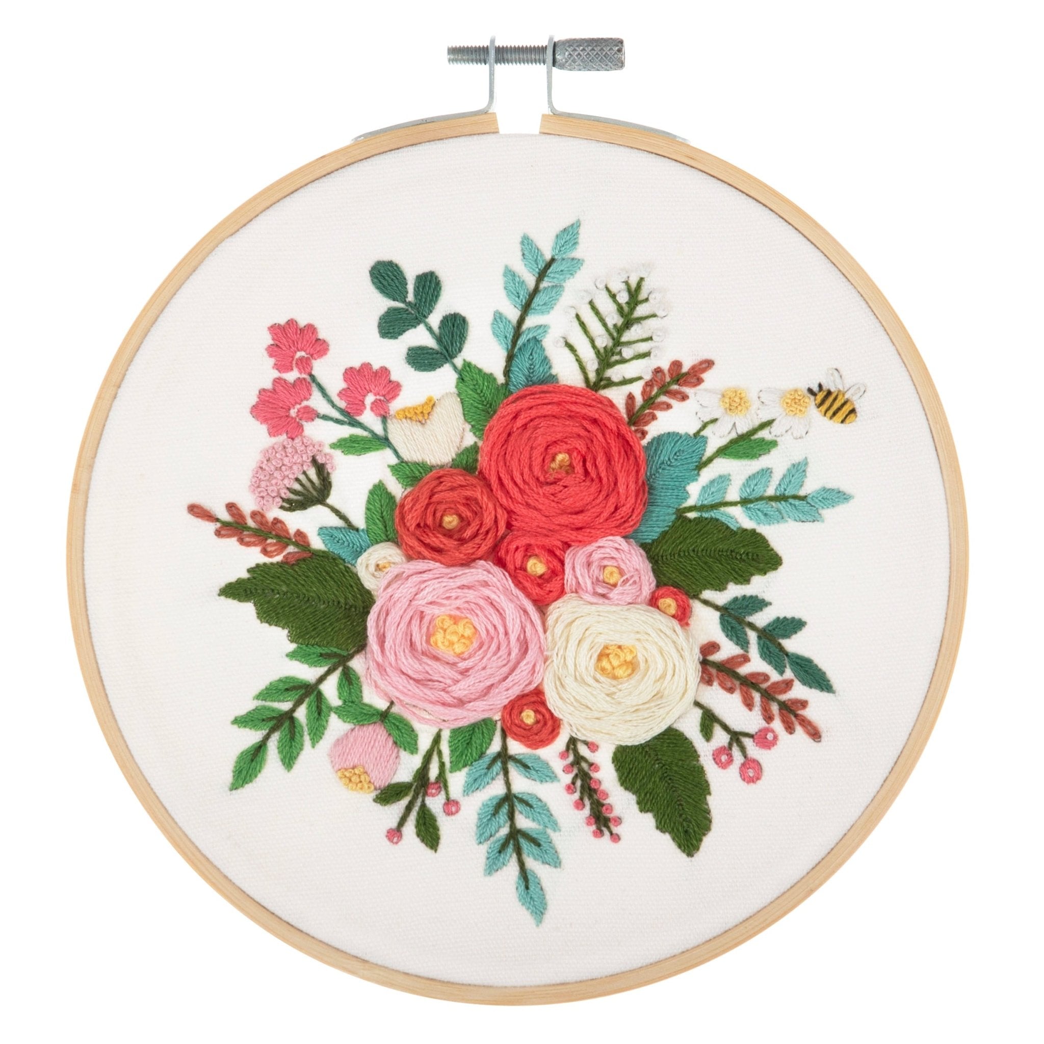 Trimits Embroidery Kit with Hoop: Rose Trimits Embroidery Kit with Hoop: Rose
