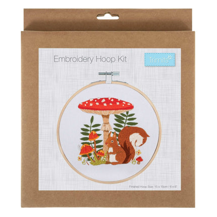 Trimits | Embroidery Kit | Toadstool Squirrel - TCK078
