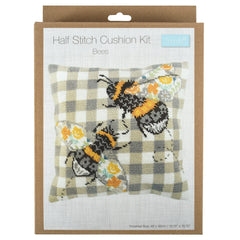 Trimits | Half Stitch Tapestry Kit | Cushion | Bees - GCS81