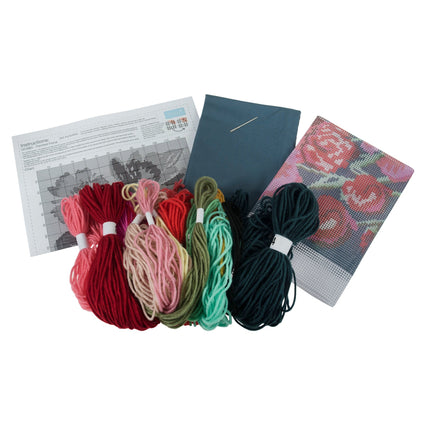 Trimits | Half Stitch Tapestry Kit | Cushion | Painted Floral - GCS83