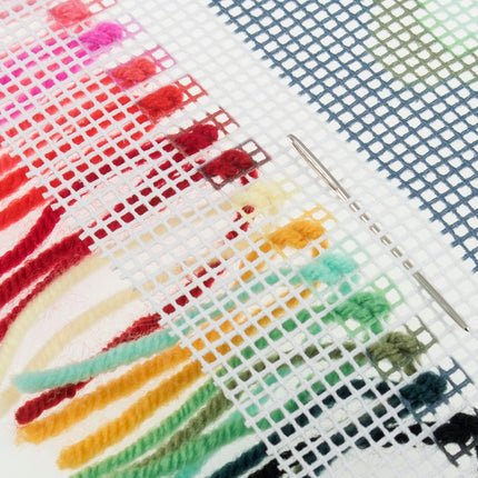 Trimits | Half Stitch Tapestry Kit | Cushion | Painted Floral - GCS83