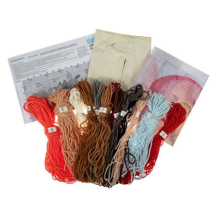 Trimits | Half Stitch Tapestry Kit | Cushion | Ted - GCS140