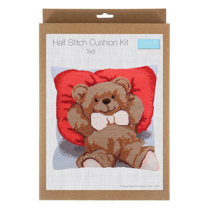 Trimits | Half Stitch Tapestry Kit | Cushion | Ted - GCS140