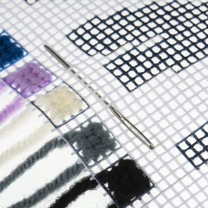 Trimits | Half Stitch Tapestry Kit | Cushion | Zebra - GCS112