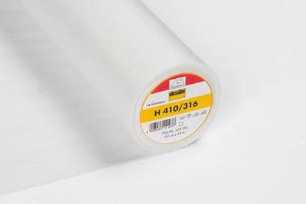 Vlieseline Fusible Interfacing - H410/316 - Medium with Stabilising Threads - White -