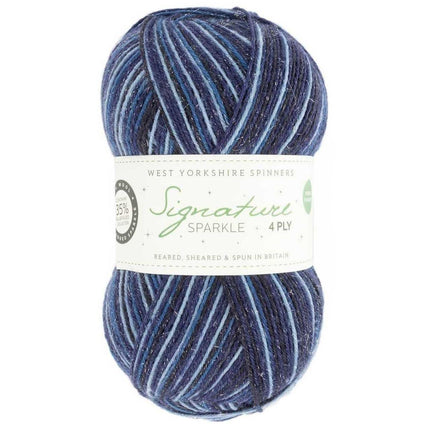 West Yorkshire Spinners | Signature 4ply | Silent Night Sparkle -