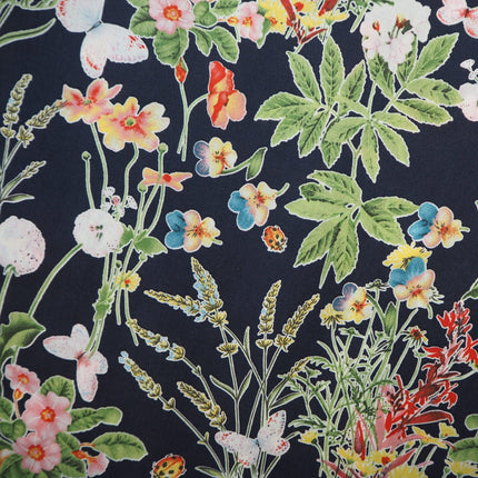 Wild Garden | Cotton Lawn | Navy - SI0184/F