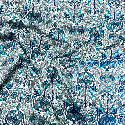 William Morris | Cotton Lawn | Turquoise - Hollies Haberdashery UK