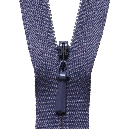 YKK Concealed / Invisible Zip - 20cm / 8'' - Dark Grape 380 - Y720\380