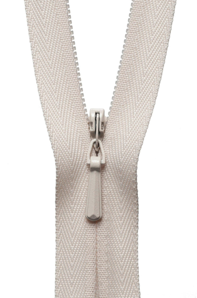 YKK Concealed / Invisible Zip - 20cm / 8'' - Mushroom 031 - Y720\031