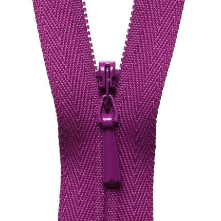 YKK Concealed / Invisible Zip - 23cm / 9'' - Cerise 299 - Y723\299