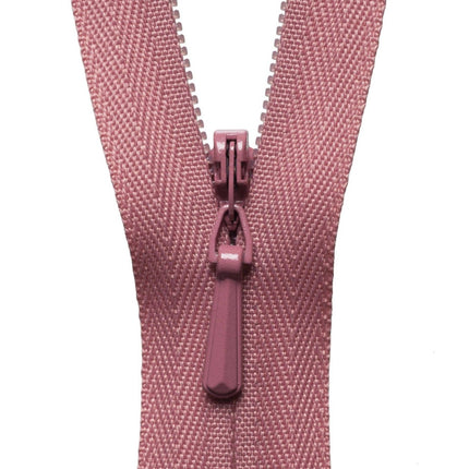 YKK Concealed / Invisible Zip - 23cm / 9'' - Dusky Pink 070 - Y723\070