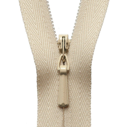 YKK Concealed / Invisible Zip - 23cm / 9'' - Honey 551 - Y723\551