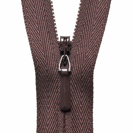 YKK Concealed / Invisible Zip - 41cm / 16'' - Brown 570 - Y741\570