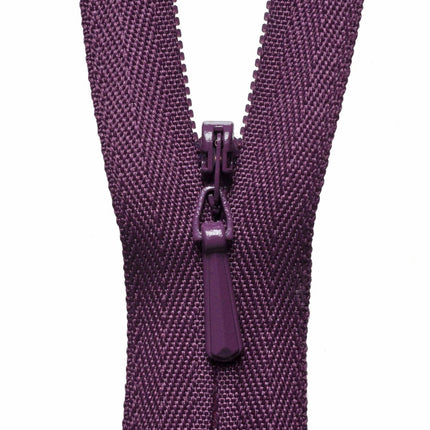 YKK Concealed / Invisible Zip - 41cm / 16'' - Damson 863 - Y741\863