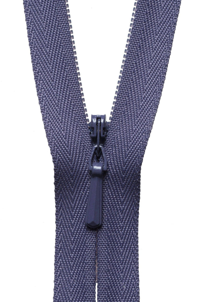 YKK Concealed / Invisible Zip - 41cm / 16'' - Dark Grape 380 - Y741\380