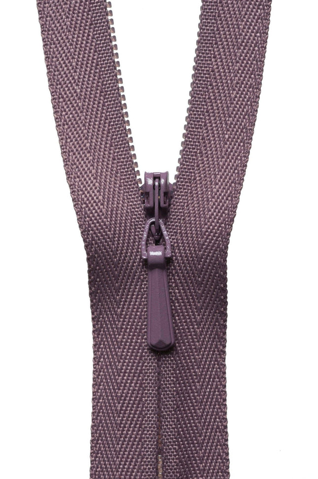 YKK Concealed / Invisible Zip - 56cm / 22'' - Grape 206 - Y756\206