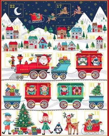 Santa Express - Advent Calendar Panel - Hollies Haberdashery UK