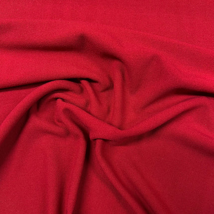 Rio Viscose Stretch Crepe - Cherry - Hollies Haberdashery UK