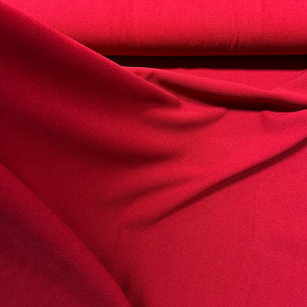 Rio Viscose Stretch Crepe - Cherry - Hollies Haberdashery UK