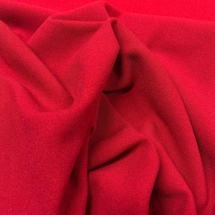 Rio Viscose Stretch Crepe - Cherry - Hollies Haberdashery UK