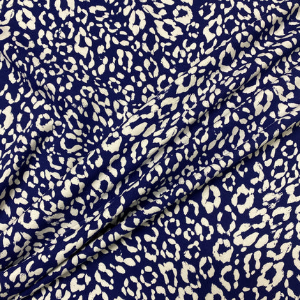 H271 | Indigo Dreams Jersey - Animal (1.25mtr end of bolt) - Hollies Haberdashery UK