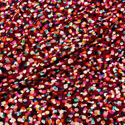 Rachel Parker for Dashwood - Party Spot Rayon - Ruby - Hollies Haberdashery UK